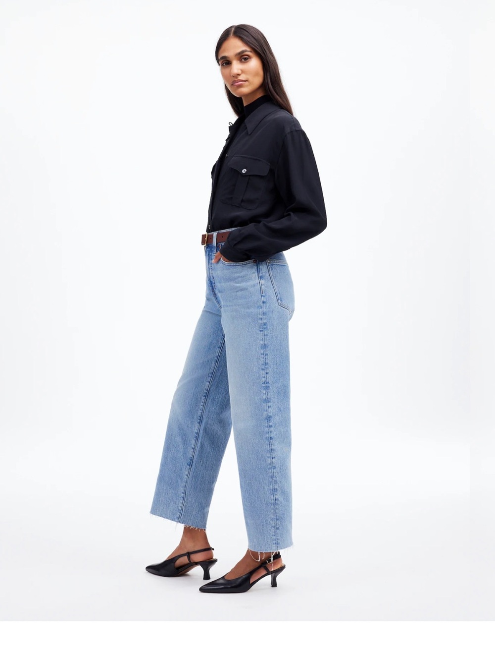 Madewell | The Perfect Vintage Wide-Leg Crop Jean 28 Tall